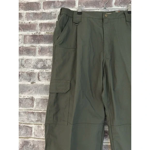 5.11 Tactical Mens Size 38x32 Army Green Canvas Cargo Pants Security Guard NEW - Picture 4 of 9